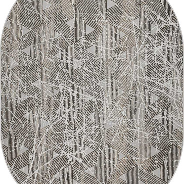 36840B OVAL BROWN / BEIGE Sanat Viscon