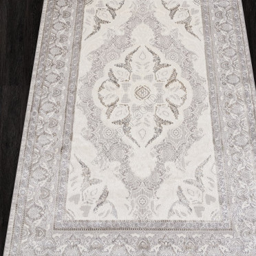 Ковер 07540A - GREY FDY / CREAM HB - Прямоугольник - коллекция ASADU