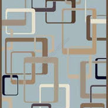 Ковер d254 - L.BLUE-BROWN - Прямоугольник - коллекция VALENCIA DELUXE