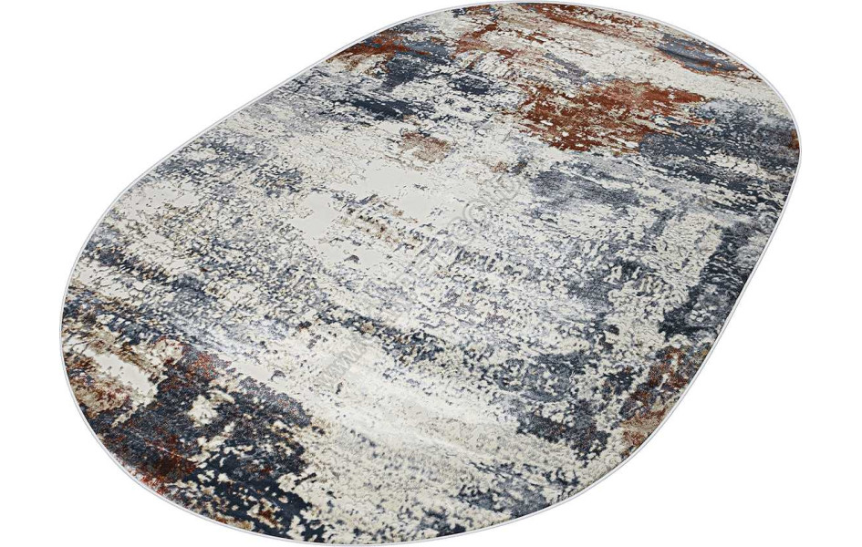 Турецкий ковер Regnum 37931A OVAL BLUE / L.GREY
