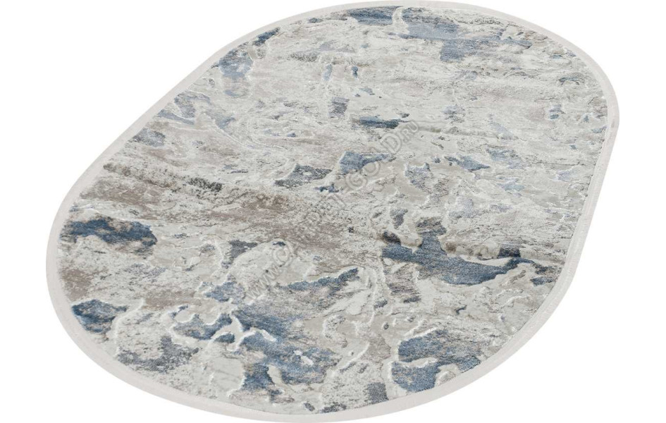 39877A OVAL BLUE / CREAM Nadejda