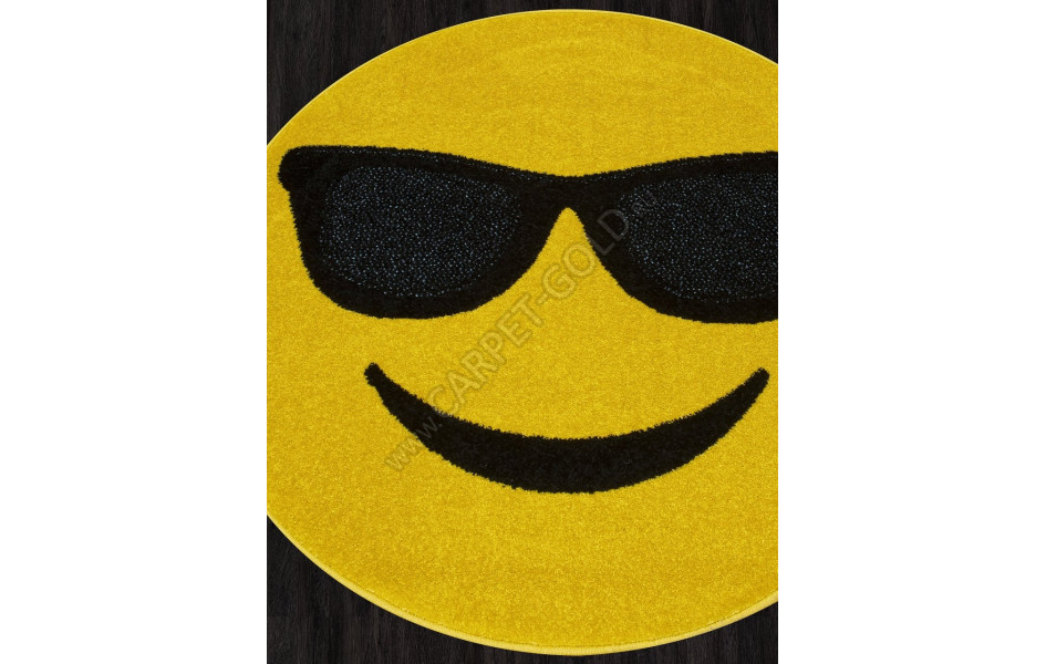 Ковер NC15 - YELLOW - Круг - коллекция SMILE