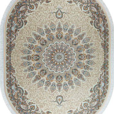 Ковер G203 OVAL CREAM Mashad 1500