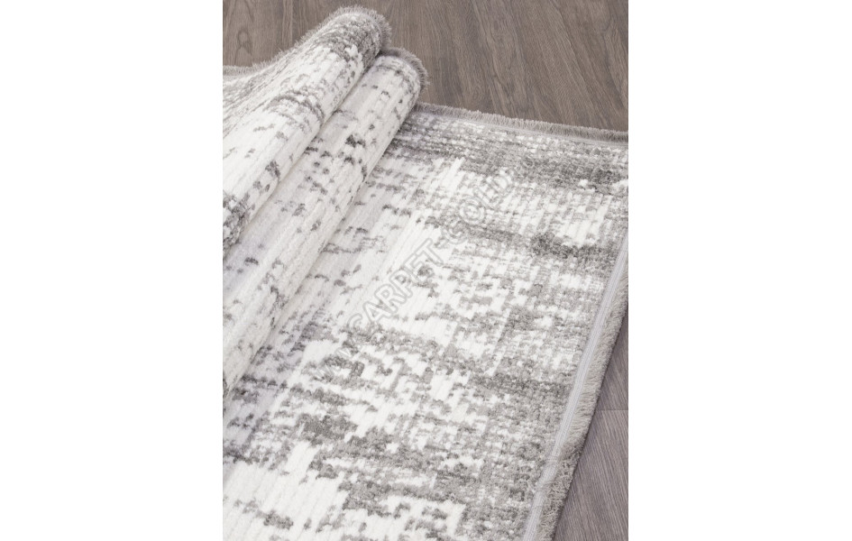 Ковер A958AW - P.WHITE / L.GREY - Прямоугольник - коллекция JOLI