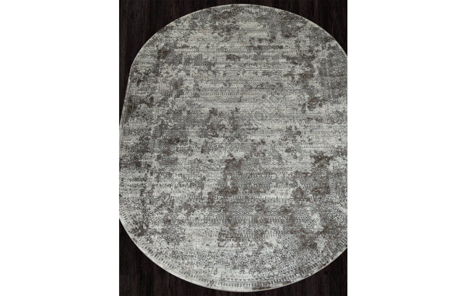 Ковер F239 - GRAY-BEIGE - Овал - коллекция GRAFF