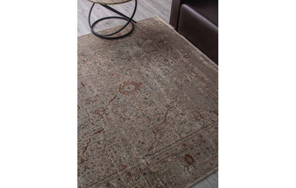 Ковер B860J2 - CREAM / L.GREY - Прямоугольник - коллекция ROYAL